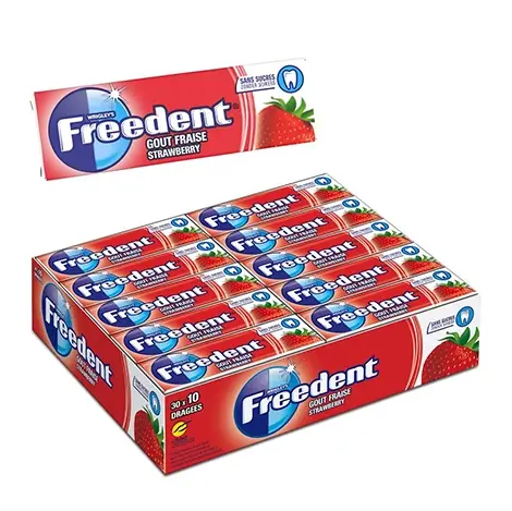 chewing gum freedent fraise
